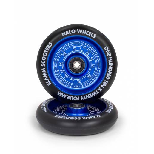 Slamm Halo Wheels (Blue) 110 nuo Slamm Riteņi   Detaļas triku skrejritenim
