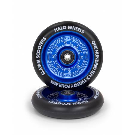 Slamm Halo Wheels (Blue) 110 nuo Slamm Riteņi   Detaļas triku skrejritenim