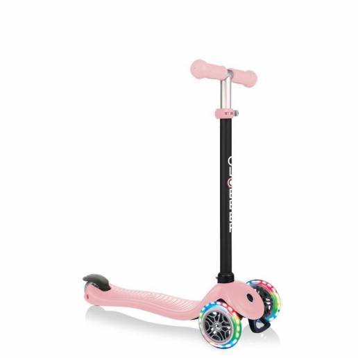 Globber GO-UP Sporty Lights / Pastel Pink - Skrejriteņi ar trīs riteņiem