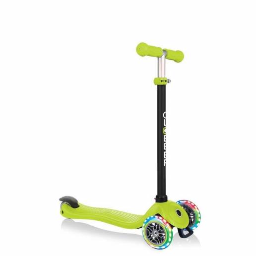 Globber GO-UP Sporty Lights / Lime Green 2021 - Skrejriteņi ar trīs riteņiem