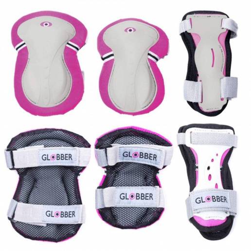 Globber knee elbow and wrist protection kit XXS (Pink) - Aizsargi