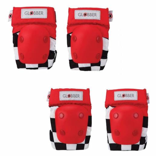 Globber knee and elbow protection kit XXS (Racing Red) - Aizsargi