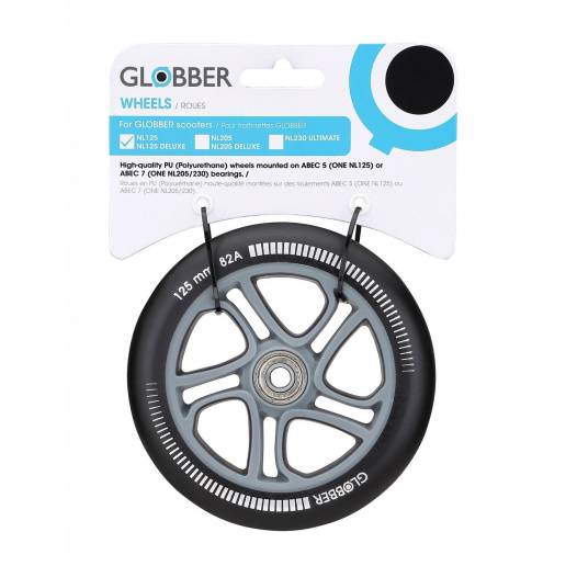 Globber Spare Wheel 125 mm With Bearings - Pilsetas skrejriteņi