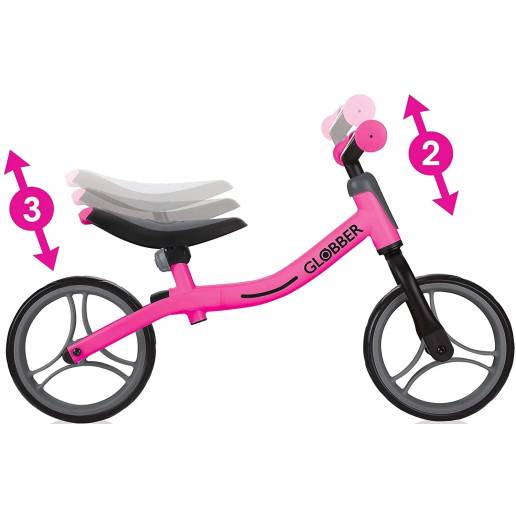 Globber Black Neon pink - Līdzsvara velosipēdi