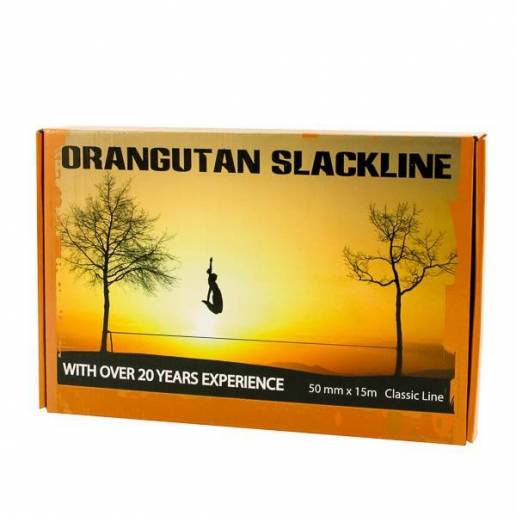 Orangutan Slackline - 15M - 50MM with tree protector nuo Orangutan Slackline   Fitness un joga