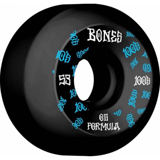 Bones Wheels Skateboard 100 53mm 100A Black V5 Sidecut nuo Bones Wheels   Detaļas skrituļdēlim