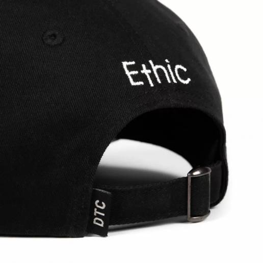 Ethic Baseball Cap Black nuo Ethic DTC Headwear   Apģērbs