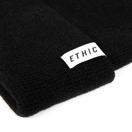 Ethic Serpico Beanie Black nuo Ethic DTC Headwear   Apģērbs