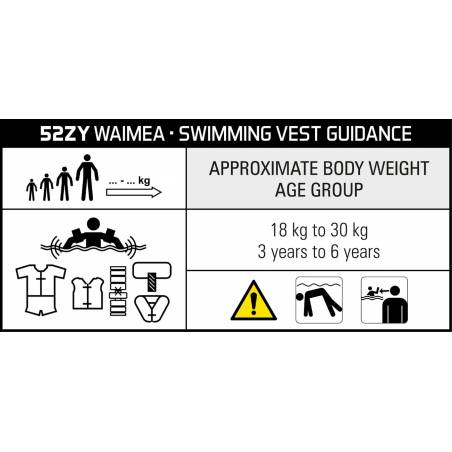 Swimming Vest • 3-6 Years • 18-30 kg • nuo Waimea® Bērnu preces   Mājas