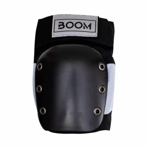 Boom Solid Knee Pads Black/Silver L nuo Boom Protection Aizsargi   Aizsardzība