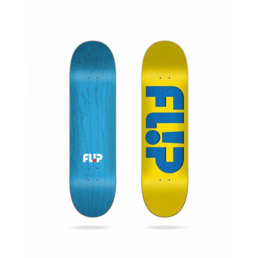 Flip Embossed Yellow 8.13" nuo FLIP skateboards Decks   Detaļas skrituļdēlim