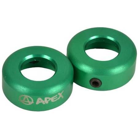 Apex Bar Ends Alloy (Green) - Stūres