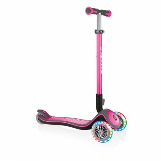 Globber Elite Deluxe LED Wheels / Deep pink nuo Globber Skrejriteņi ar trīs riteņiem   Skrejriteņi
