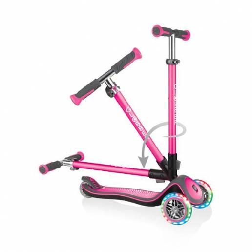 Globber Elite Deluxe LED Wheels / Deep pink Skrejriteņi ar trīs riteņiem Skrejriteņi 