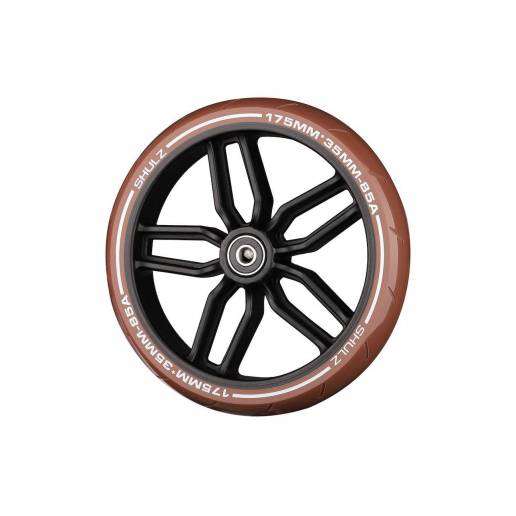 SHULZ 175 mm Spare Wheel With Bearings Brown - Pilsetas skrejriteņi