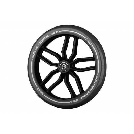 SHULZ 200 mm Spare Wheel With Bearings Black - Pilsetas skrejriteņi